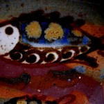 Close-up detail of hand-thrown pottery by Puketai Pottery