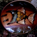 Handmade stoneware platter by Puketai Pottery