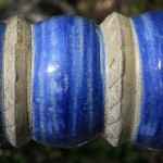 Close-up detail of hand-thrown pottery by Puketai Pottery