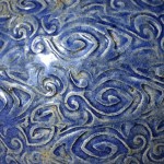 Close-up detail of hand-thrown pottery by Puketai Pottery