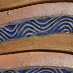Close-up detail of hand-thrown pottery by Puketai Pottery