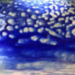 Close-up detail of hand-thrown pottery by Puketai Pottery