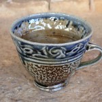 Handmade stoneware cup by Puketai Pottery