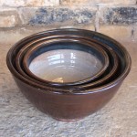Handmade stoneware bowl by Puketai Pottery