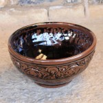 Handmade stoneware bowl by Puketai Pottery