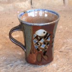 Handmade stoneware mug by Puketai Pottery