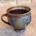 Handmade stoneware cup by Puketai Pottery