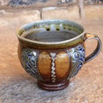 Handmade stoneware cup by Puketai Pottery