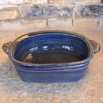 Handmade stoneware platter by Puketai Pottery