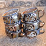 Handmade stoneware cup by Puketai Pottery