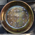 Handmade stoneware platter by Puketai Pottery