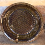 Handmade stoneware platter by Puketai Pottery