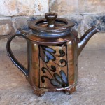 Handmade stoneware teapot by Puketai Pottery
