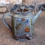 Handmade stoneware teapot by Puketai Pottery