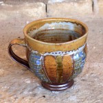 Handmade stoneware cup by Puketai Pottery