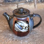 Handmade stoneware teapot by Puketai Pottery