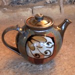 Handmade stoneware teapot by Puketai Pottery