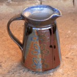 Handmade stoneware jug by Puketai Pottery