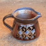 Handmade stoneware jug by Puketai Pottery