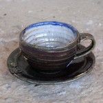 Handmade stoneware cup by Puketai Pottery