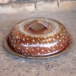 Handmade stoneware pot with lid by Puketai Pottery