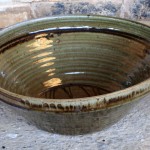 Handmade stoneware bowl by Puketai Pottery