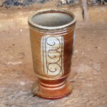 Handmade stoneware vase by Puketai Pottery