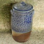 Handmade stoneware storage jar by Puketai Pottery