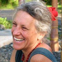 Petra Meyboden, potter and owner of Puketai Pottery